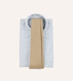 Drake’s Camel Super Fine Merino Wool Self Tipped Tie