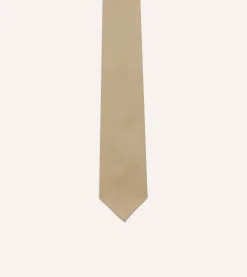 Drake’s Camel Super Fine Merino Wool Self Tipped Tie