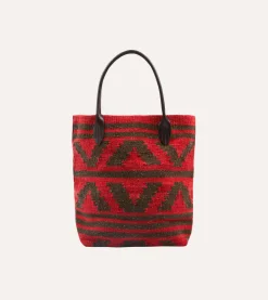 Drake’s Chamula Antique Red Wool Blanket Tote