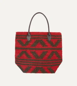Drake’s Chamula Antique Red Wool Blanket Tote