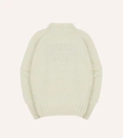 Drake’s Chamula For Drake's Ecru Flag Merino Jumper
