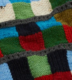 Drake’s Chamula For Drake's Patchwork Merino Jumper
