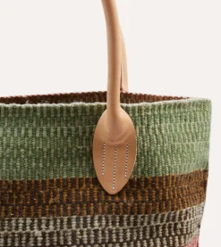 Drake’s Chamula Stripe Wool Blanket Tote