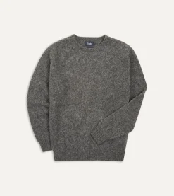 Drake’s Brushed Shetland Crew Neck Jumper