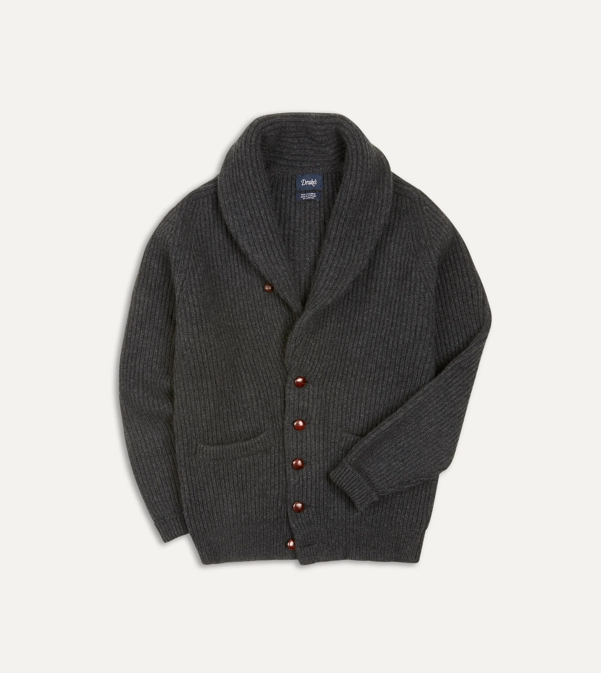Drake’s Cashmere Shawl Collar Cardigan
