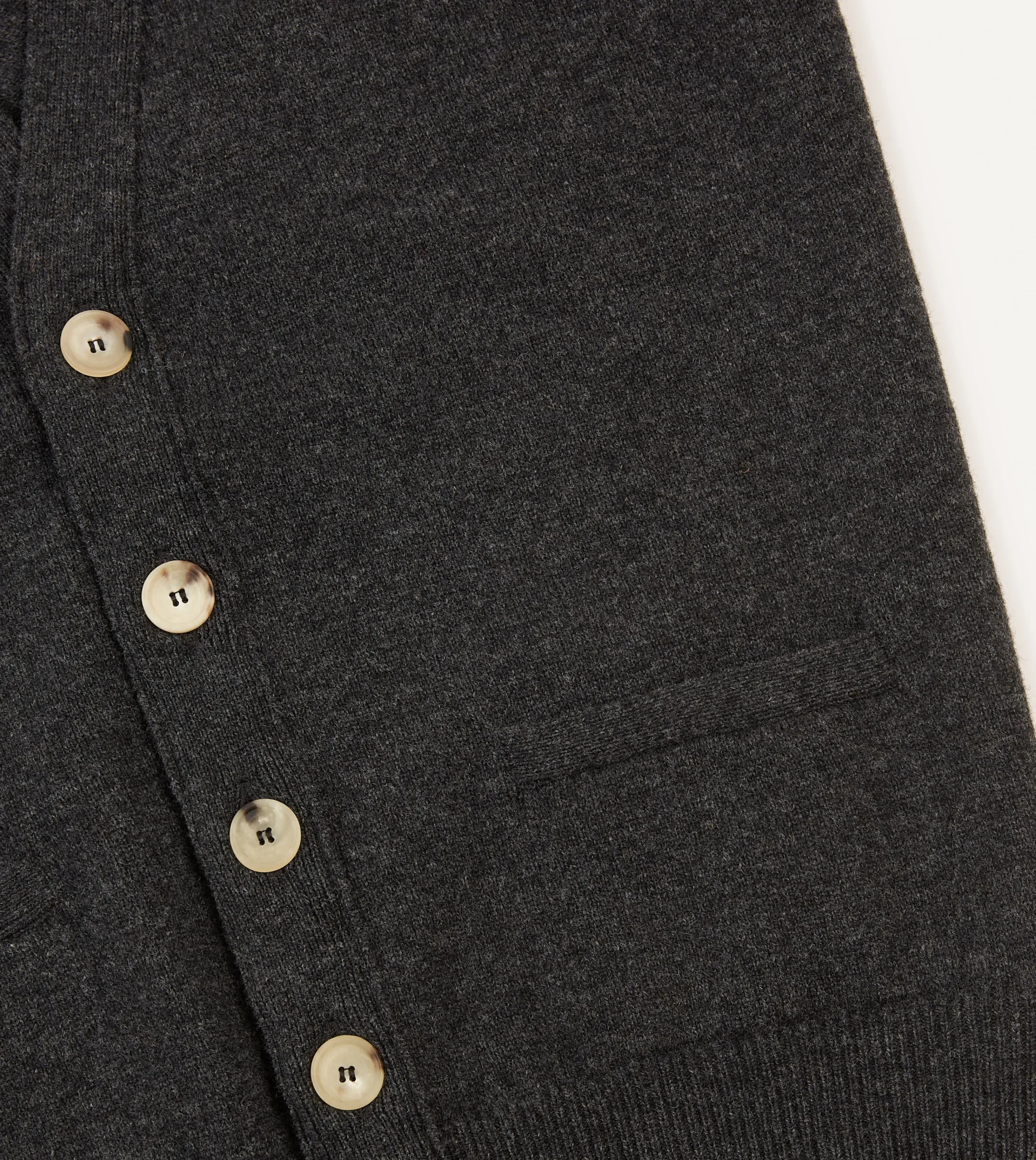 Drake’s Lambswool Sleeveless Cardigan