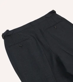 Drake’s Tropical Wool Single Pleat Trouser