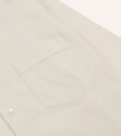 Drake’s Cotton Oxford Cloth Long Point Collar Shirt