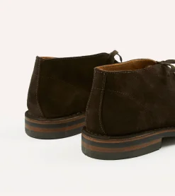 Drake’s Crosby Moc-Toe Chukka Boot Roughout Suede With Rubber Sole