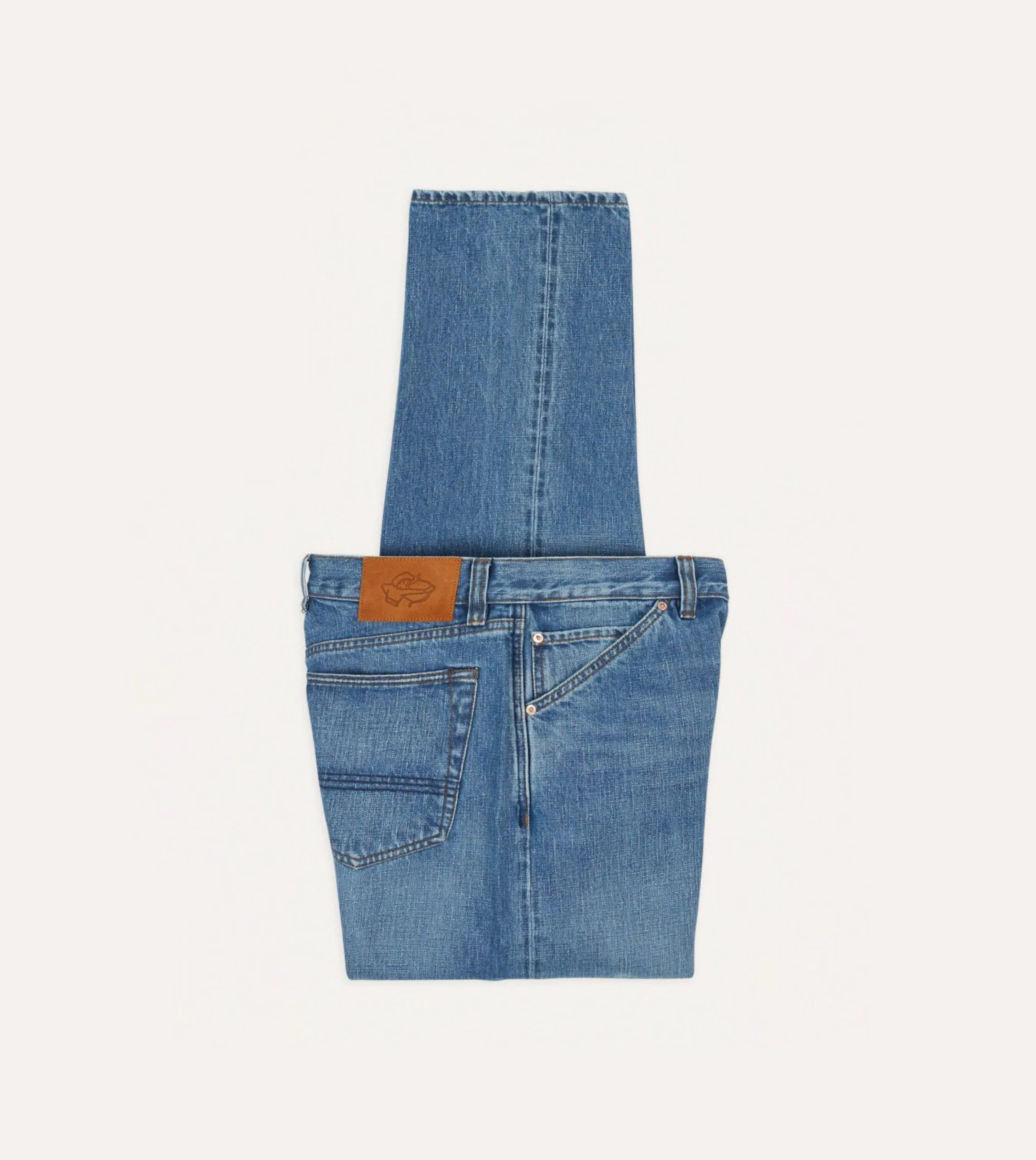 Drake’s 14.2oz Japanese Selvedge Denim Five-Pocket Jeans