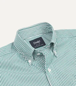 Drake’s Bengal Stripe Cotton Poplin Button-Down Shirt