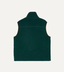 Drake’s Boucle Wool Zip Fleece Vest