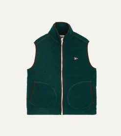 Drake’s Boucle Wool Zip Fleece Vest