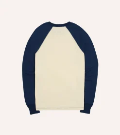 Drake’s Ecru And Raglan Sleeve Hiking T-Shirt