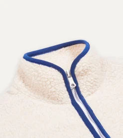 Drake’s Boucle Wool Zip Fleece Jacket