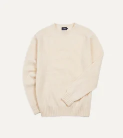 Drake’s Brushed Shetland Crew Neck Jumper