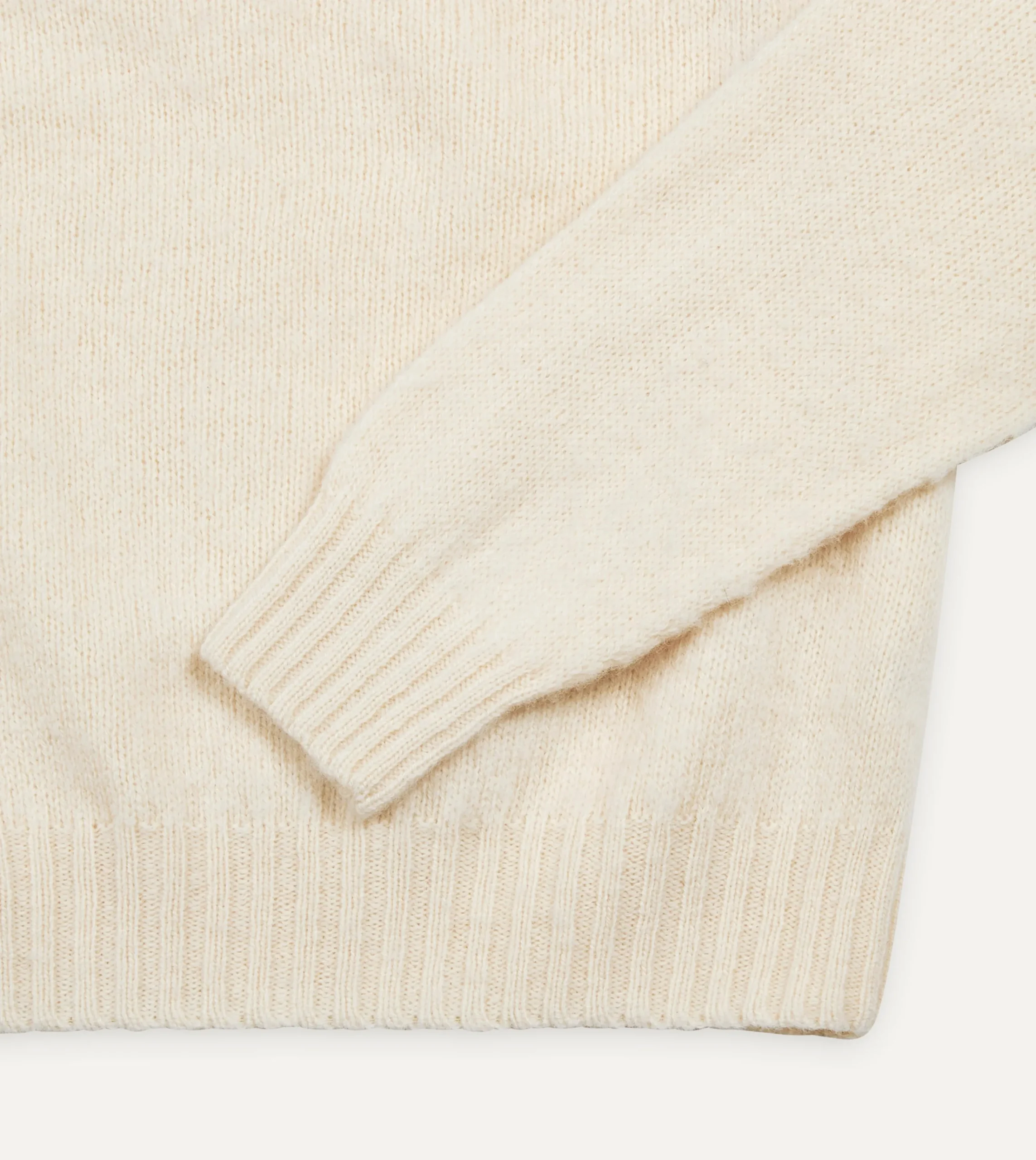 Drake’s Brushed Shetland Crew Neck Jumper