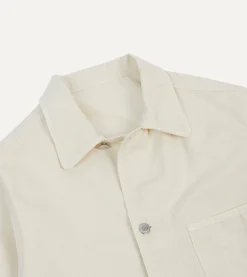 Drake’s Cotton-Linen Herringbone Fatigue Jacket