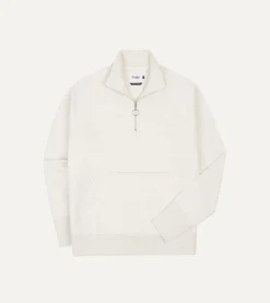 Drake’s Cotton Quarter Zip Sweatshirt