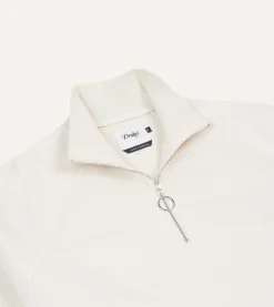 Drake’s Cotton Quarter Zip Sweatshirt