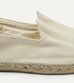 Drake’s Herringbone Cotton Espadrilles
