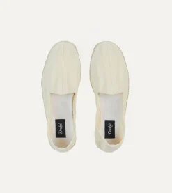 Drake’s Herringbone Cotton Espadrilles