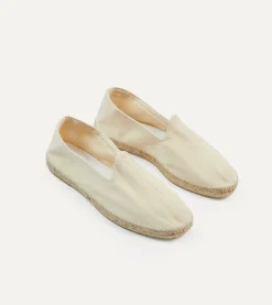 Drake’s Herringbone Cotton Espadrilles