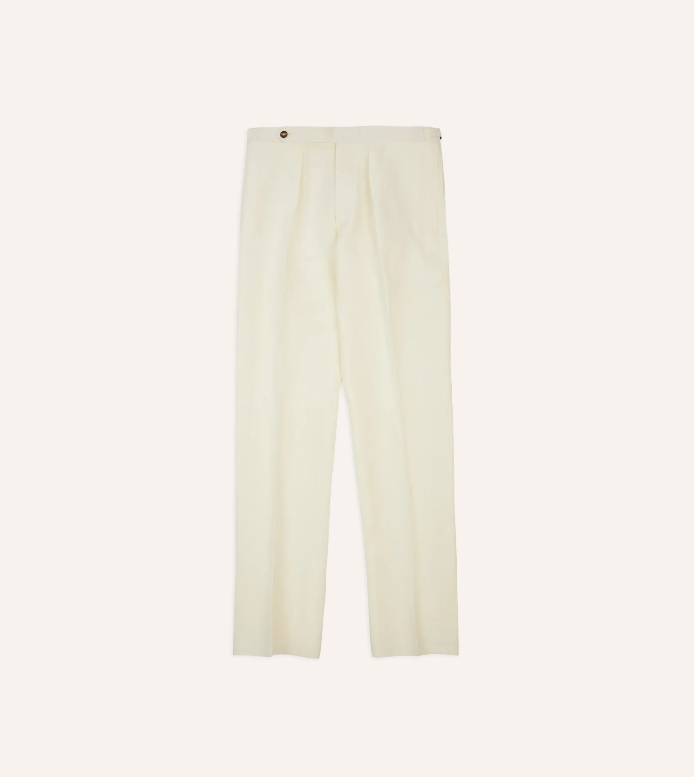Drake’s Irish Linen Single Pleat Trouser