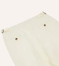 Drake’s Irish Linen Single Pleat Trouser