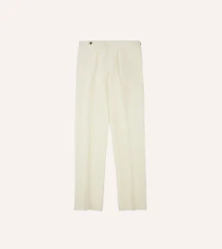 Drake’s Irish Linen Single Pleat Trouser