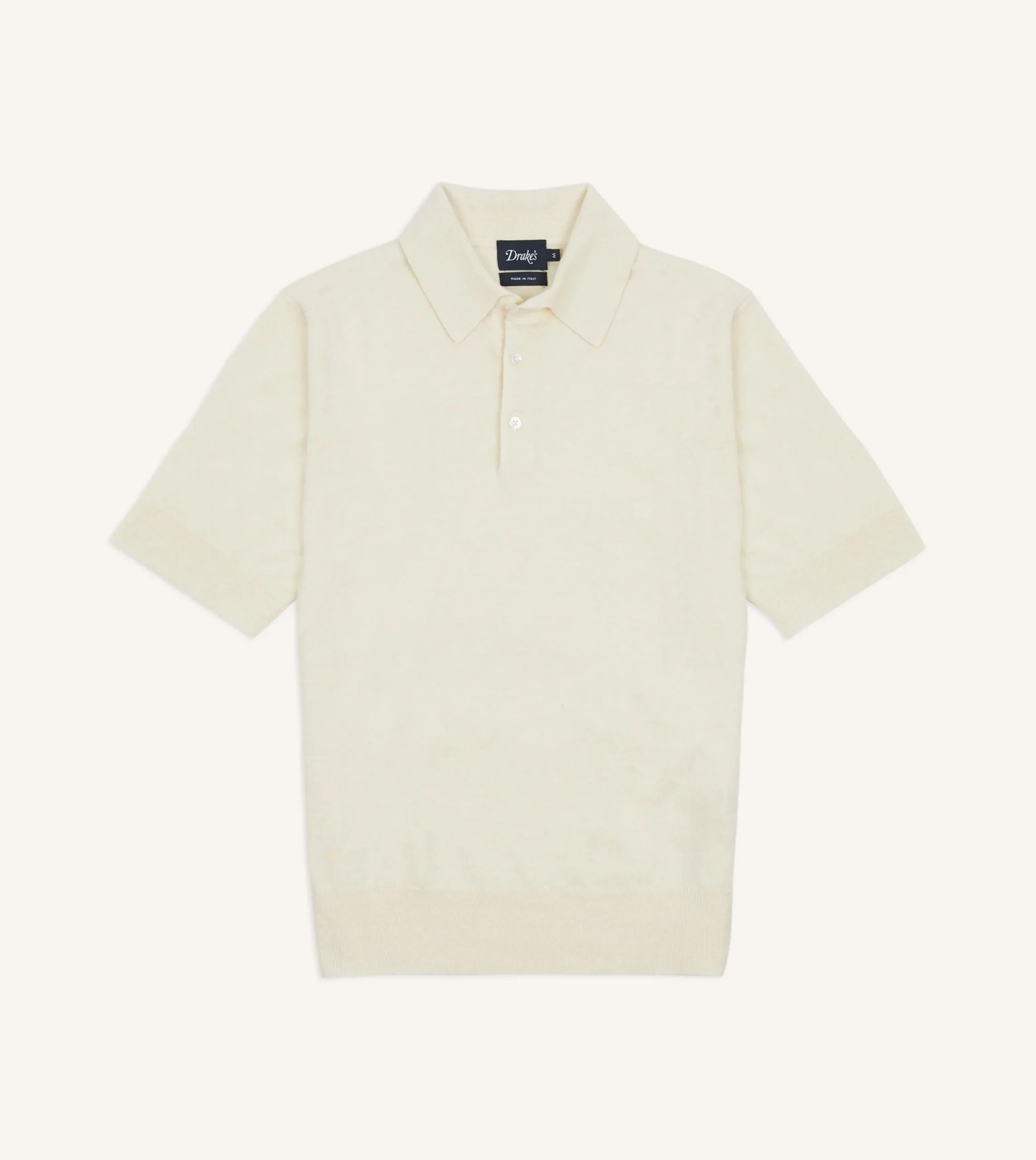 Drake’s Knitted Linen-Cotton Short-Sleeve Polo Shirt