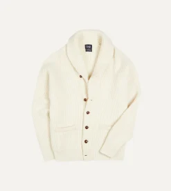 Drake’s Lambswool Shawl Collar Cardigan