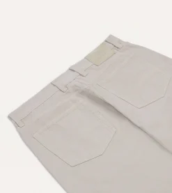 Drake’s Lightweight Cotton Canvas Five-Pocket Jeans
