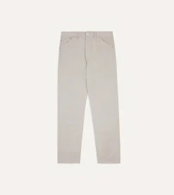Drake’s Lightweight Cotton Canvas Five-Pocket Jeans