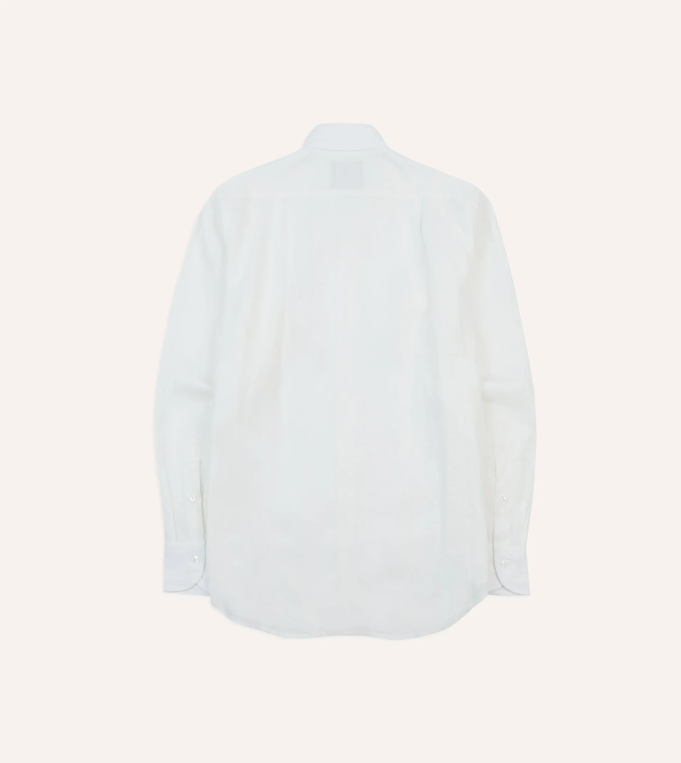 Drake’s Linen Spread Collar Shirt