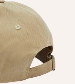 Drake’s Ecru Soleil Cotton Twill Baseball Cap