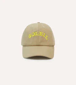 Drake’s Ecru Soleil Cotton Twill Baseball Cap
