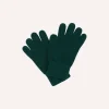 Drake’s Forest Green Cashmere Knitted Gloves