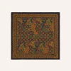 Drake’s Gold Tapestry Print Wool-Silk Bandana