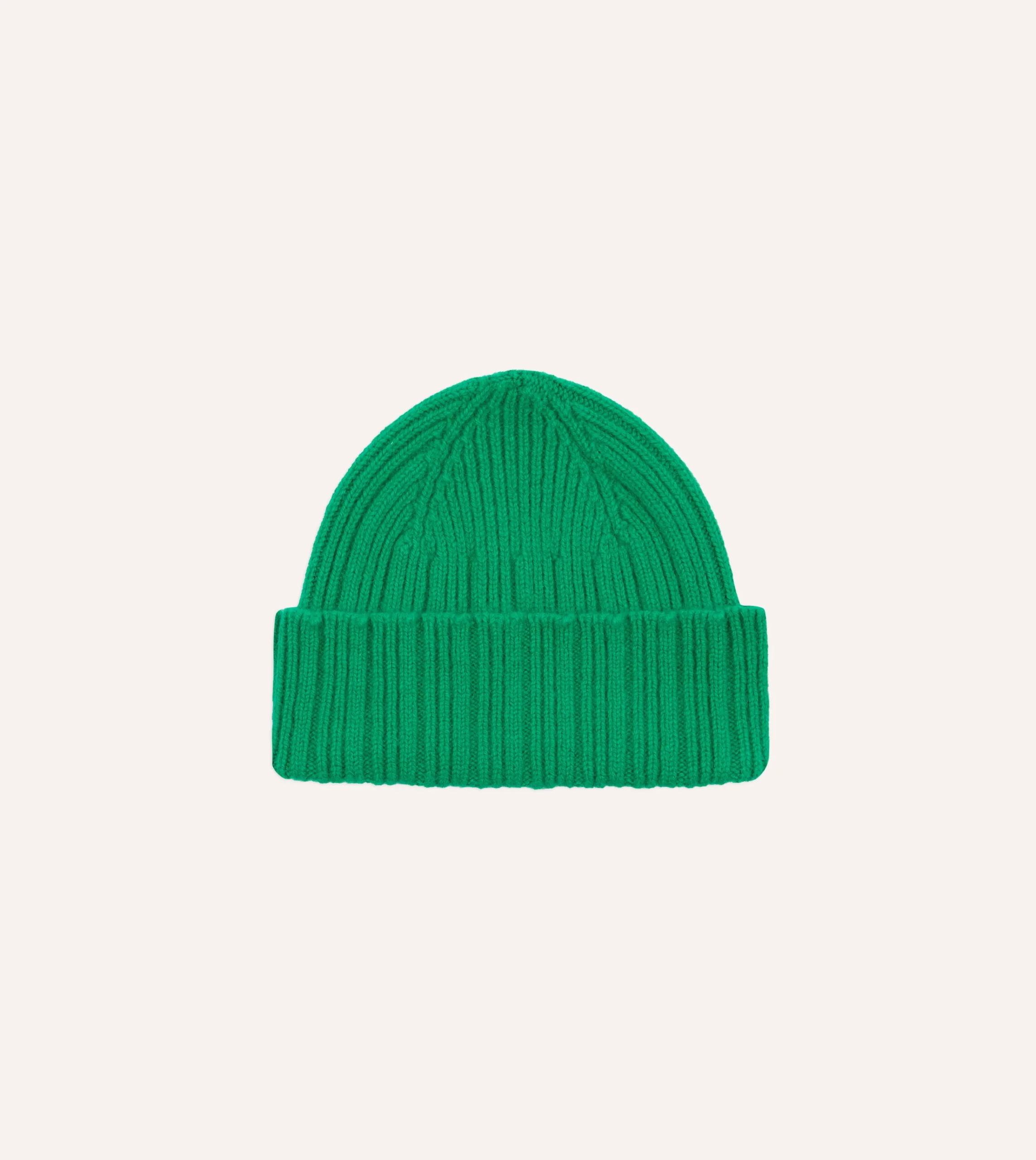 Drake’s Angora Lambswool Ribbed Knit Cap