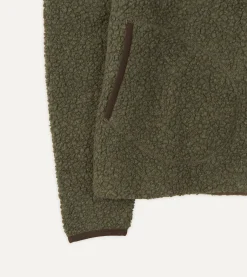 Drake’s Boucle Wool Zip Fleece Jacket