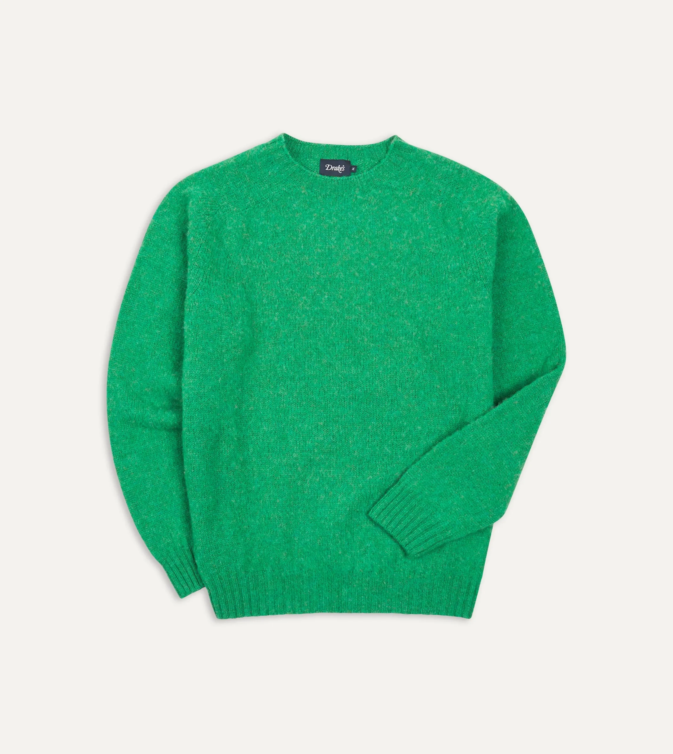 Drake’s Brushed Shetland Crew Neck Jumper