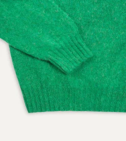 Drake’s Brushed Shetland Crew Neck Jumper