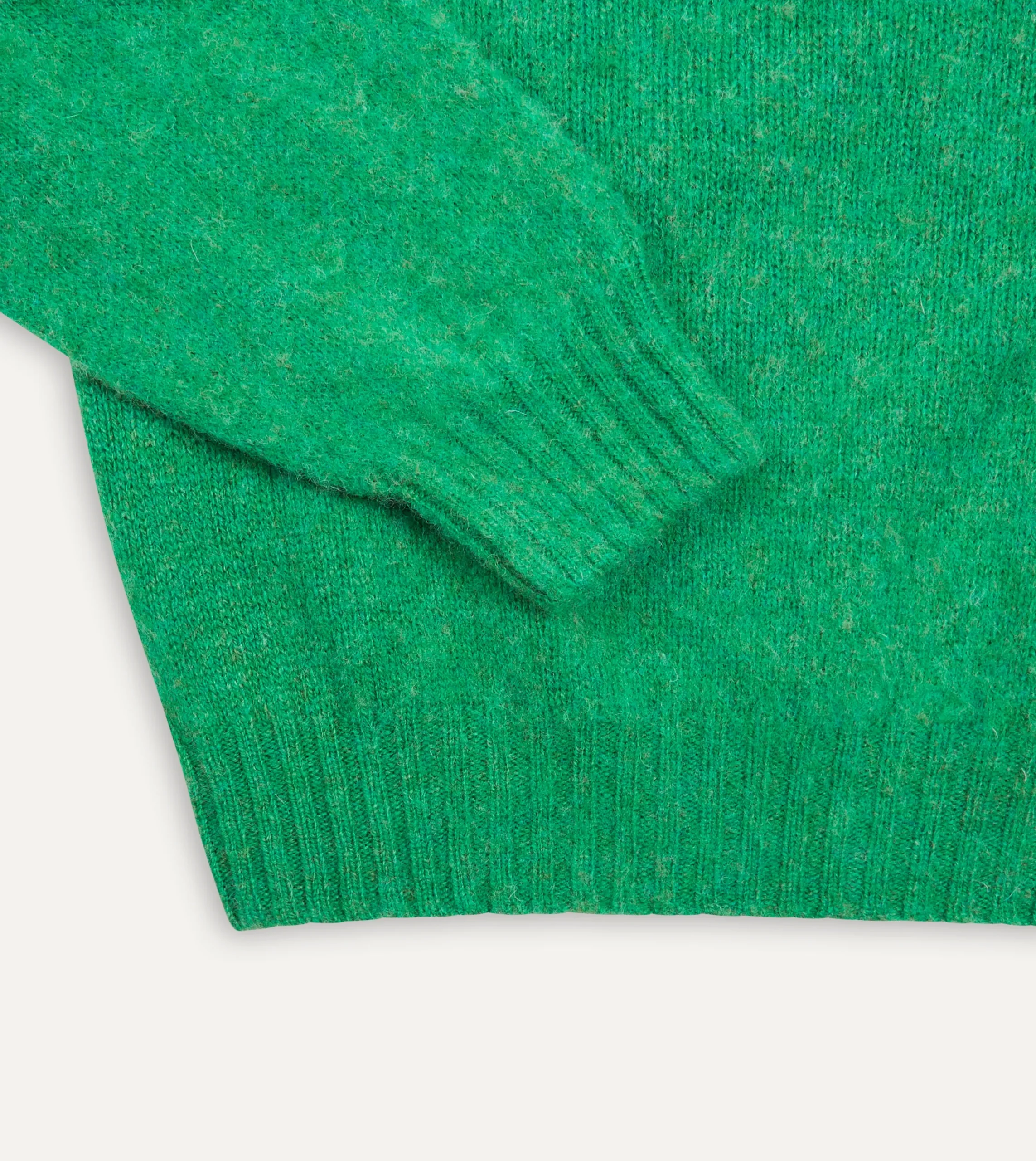 Drake’s Brushed Shetland Crew Neck Jumper