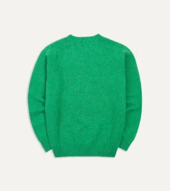 Drake’s Brushed Shetland Crew Neck Jumper
