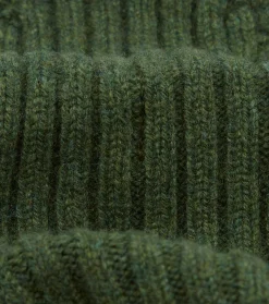 Drake’s Lambswool Ribbed Knit Cap