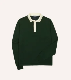 Drake’s Merino Wool Knitted Rugby Shirt