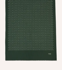 Drake’s Polka Dot Wool Scarf