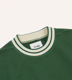 Drake’s Striped Rib Cotton Jersey Sweatshirt