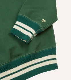 Drake’s Striped Rib Cotton Jersey Sweatshirt